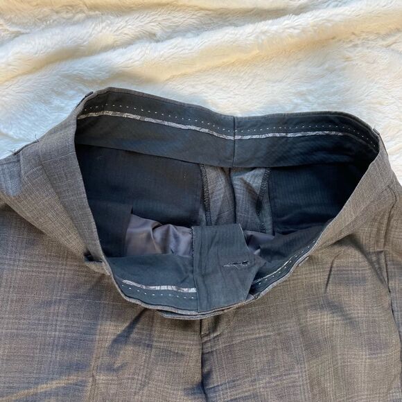 Sakes Fifth Ave Black Label Ermenegildo Zegna Gray Suit Set - Mens 38 Blazer - Picture 14 of 15